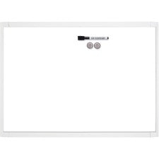 Quartet Decorative Dry-erase Whiteboard - 17" (1.4 ft) Width x 11" (0.9 ft) Height - White Stainless Steel Surface - Assorted Plastic Frame - Rectangle - 1 Each