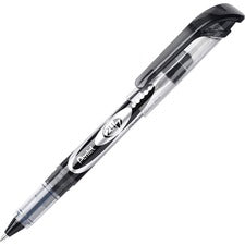 Pentel 24/7 Rollerball Pens - Medium Pen Point - 0.7 mm Pen Point Size - Black Water Based Ink - Black Barrel - Metal Tip - 1 Dozen