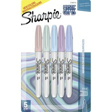 Sharpie Mystic Gems Permanent Markers - Fine Marker Point - Multi - 5 / Pack