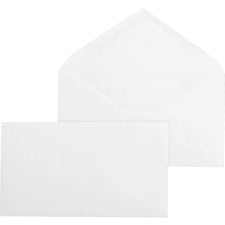 Business Source Diagonal Seam No. 9 Envelopes - Business - #9 - 3 7/8" Width x 8 7/8" Length - 24 lb - Gummed - Wove - 500 / Box - White