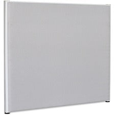 Lorell Gray Fabric Panels - 72.5" Width x 60" Height - Steel Frame - Gray - 1 Each