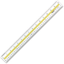 Westcott® Acrylic Data Highlight Reading Ruler With Tinted Guide, 15 ...