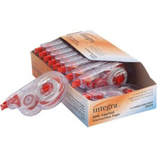 Integra Side-Apply Correction Tape - 0.20" Width x 32.80 ft LengthSmoke Dispenser - Tear Resistant - 10 / Pack - Smoke
