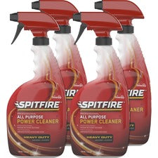 Spitfire All Purpose Power Cleaner, Liquid, 32 Oz Spray Bottle, 4/carton