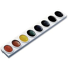 Prang Oval Pan Watercolors Set Refill Tray - 3 / Box - Assorted