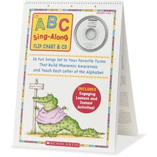 Scholastic ABC Sing-Along Flip Chart & CD - Theme/Subject: Learning - Skill Learning: Alphabet, Phonemic Awareness, Letter Recognition - 1 / Set