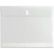 Business Source Letter File Pocket - 8 1/2" x 11" - 1" Expansion - Clear - 1 Each