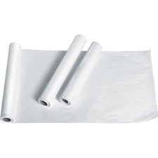 Exam Table Paper, Deluxe Crepe, 18" X 125 Ft, White, 12 Rolls/carton