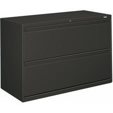 HON Brigade 800 H892 Lateral File - 42" x 18" x 28.4" - 2 Drawer(s) - Finish: Charcoal