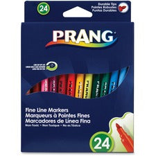 Prang Fine Line Markers - Fine Marker Point - 2 mm Marker Point Size - Assorted - 24 / Set