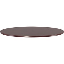 Lorell Essentials Conference Table Top - Laminated Round, Mahogany Top x 47.25" Table Top Width x 47.25" Table Top Depth x 1.25" Table Top Thickness - 1" Height - Assembly Required