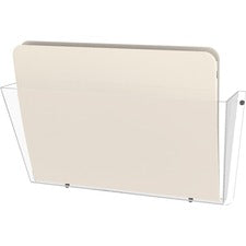 Unbreakable Docupocket Wall File, Letter Size, 14.5" X 3" X 6.5", Clear