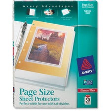 Top-load Poly 3-hole Punched Sheet Protectors, Letter, Diamond Clear, 50/box
