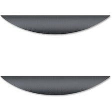 Lorell Laminate Drawer Traditional Pulls - Traditional - 6.4" Width x 1.1" Depth x 0.6" Height - Aluminum Alloy - Black