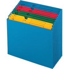 Pendaflex Recycled Expanding File - 11" x 12" - 12 Pocket(s) - Paper, Paper - Blue - 10% Recycled - 1 Each