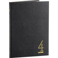 Wilson Jones 74100 4-Column Account Book - Sewn Bound - 7" x 9.25" Form Size - 9.50" x 7" Sheet Size - 4 Columns per Sheet - White Sheet(s) - Red, Blue Print Color - Black, Gold Cover - 1 Each