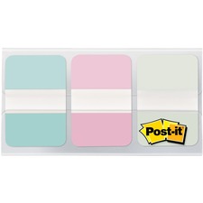 Post-it&reg; Durable Tabs - 12 Tab(s)/Set - 1" Tab Height x 1.50" Tab Width - Blue, Pink, Green Tab(s) - 36 / Pack