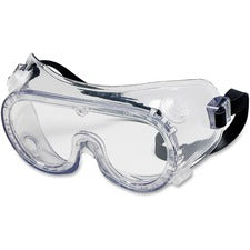 Crews Safety Goggles - Comfortable, Indirect Ventilation, Latex-free, Scratch Resistant - Debris, Flying Particle, Ultraviolet Protection - Clear - 1 Each