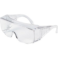 MCR Safety 9800 Series Clear Uncoated Lens Safety Glasses - Side Shield - Ultraviolet Protection - Polycarbonate - Clear - 1 Each