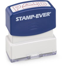 Trodat Pre-inked PAID Message Stamp - Message Stamp - "PAID" - 0.56" Impression Width x 1.69" Impression Length - Red - 1 Each