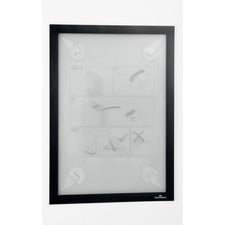 DURABLE DuraFrame Wallpaper - 8.50" x 11" Frame Size - Wall Mountable - Horizontal, Vertical - Sturdy, Anti-glare - 1 Each - Black