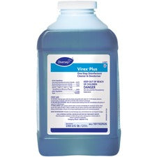 Diversey Virex Plus Disinfectant Cleaner - Concentrate Liquid - 84.5 fl oz (2.6 quart) - Surfactant Scent - 2 / Carton - Blue