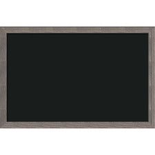 U Brands Decor Magnetic Chalkboard - 23" Width x 35" Height - Rustic Wood Frame - Horizontal/Vertical - 1 Each
