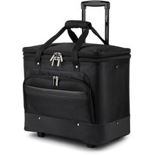 bugatti Travel/Luggage Case for 17.3" Notebook - Black - 1680D Polyester Body - Telescoping Handle, Handle - 17.3" Height x 18.3" Width x 11" Depth - 1 Each