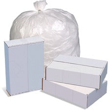 Everyday Genuine Joe High-Density Can Liners - 45 gal Capacity - 40" Width x 46" Length - 0.43 mil (11 Micron) Thickness - High Density - Natural - Resin - 250/Carton - Office Waste, Receptacle