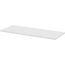 Lorell Width-Adjustable Training Table Top - White Rectangle Top - 60" Table Top Length x 24" Table Top Width x 1" Table Top Thickness - Assembly Required