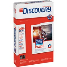Discovery Premium Multipurpose Paper - Anti-Jam - 97 Brightness - Ledger/Tabloid - 11" x 17" - 20 lb Basis Weight - 2500 / Carton - Excellent Ink Absorption