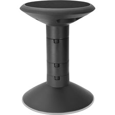 Storex Wiggle Stool - Black - 1 / Carton