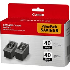 Canon PG-40 Original Ink Cartridge - Inkjet - Black - 2 / Pack