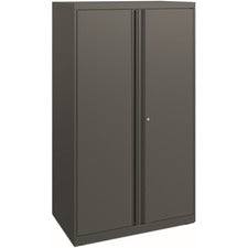 HON Flagship HFMSC185230RWB Storage Cabinet - 30" x 52" - Lockable, Leveling Glide, Removable Lock, Key Lock, Modular - Charcoal - Charcoal