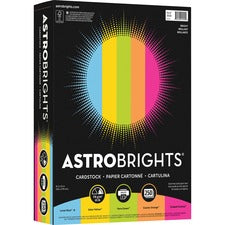 Astrobrights Colored Cardstock Paper - 8 1/2" x 11" - 250 / Pack - High-impact, Durable, Printable, Acid-free, Lignin-free