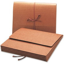 Smead Letter Recycled File Wallet - 8 1/2" x 11" - 3 1/2" Expansion - Redrope - Redrope - 30% Recycled - 1 Each