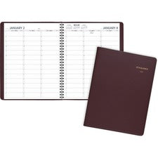 Weekly Appointment Book, 11 X 8.25, Winestone Cover, 13-month (jan To Jan): 2023 To 2024