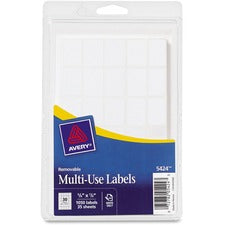 Removable Multi-use Labels, Handwrite Only, 0.63 X 0.88, White, 30/sheet, 35 Sheets/pack, (5424)