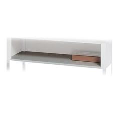 Kwik-file Mailflow-to-go Shelf For 60" Wide Table, 56w X 25.5d, Pebble Gray