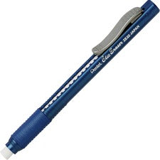 Clic Eraser Grip Eraser, For Pencil Marks, White Eraser, Blue Barrel