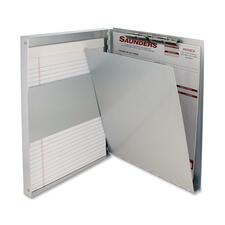 Snapak Aluminum Side-open Forms Folder, 0.5" Clip Capacity, Holds 8.5 X 11 Sheets, Silver