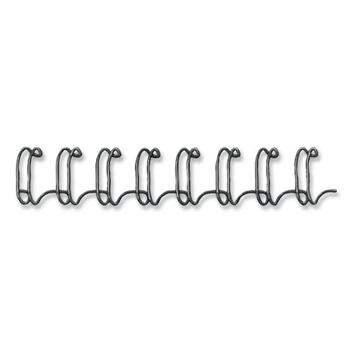 Wire Bindings, 9/16" Diameter, 130 Sheet Capacity, Black, 25/pack