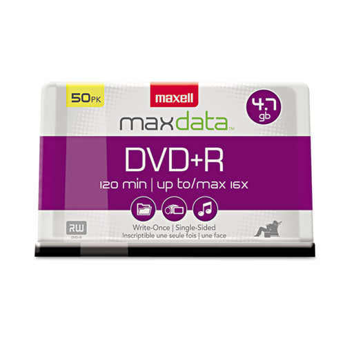 Dvd+r High-speed Recordable Disc, 4.7 Gb, 16x, Spindle, Silver, 100/pack