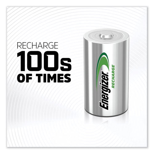 Nimh Rechargeable D Batteries, 1.2 V, 2/pack