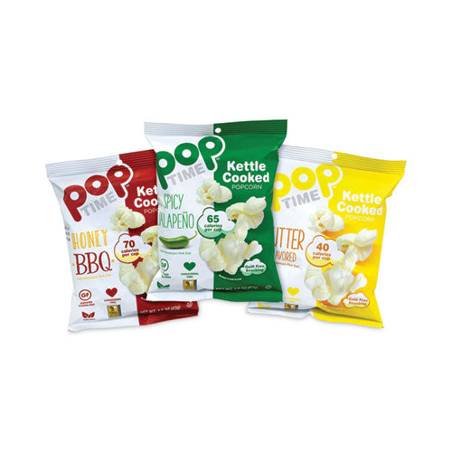 Kettle Cooked Popcorn Variety Pack, Assorted Flavors, 1 Oz Bag, 24/box, Ships In 1-3 Business Days