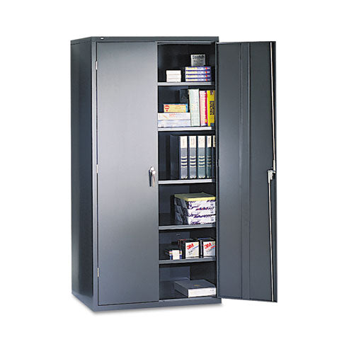 Assembled Storage Cabinet, 36w X 18.13d X 41.75h, Charcoal