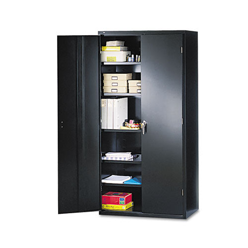 Assembled Storage Cabinet, 36w X 18.13d X 41.75h, Charcoal