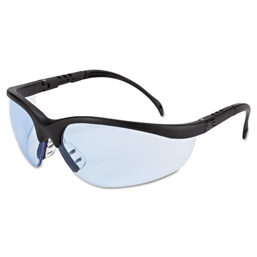 Klondike Safety Glasses, Matte Black Frame, Gray Lens, 12/box