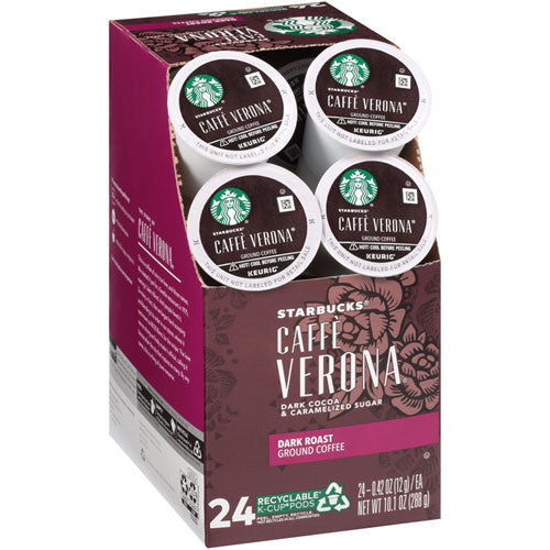 Caffe Verona Coffee K-cups Pack, 24/box, 4 Boxes/carton