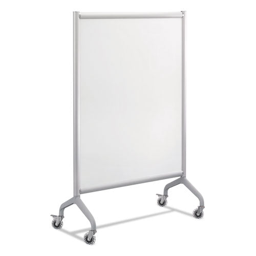 Rumba Full Panel Whiteboard Collaboration Screen, 36w X 16d X 54h, White/gray